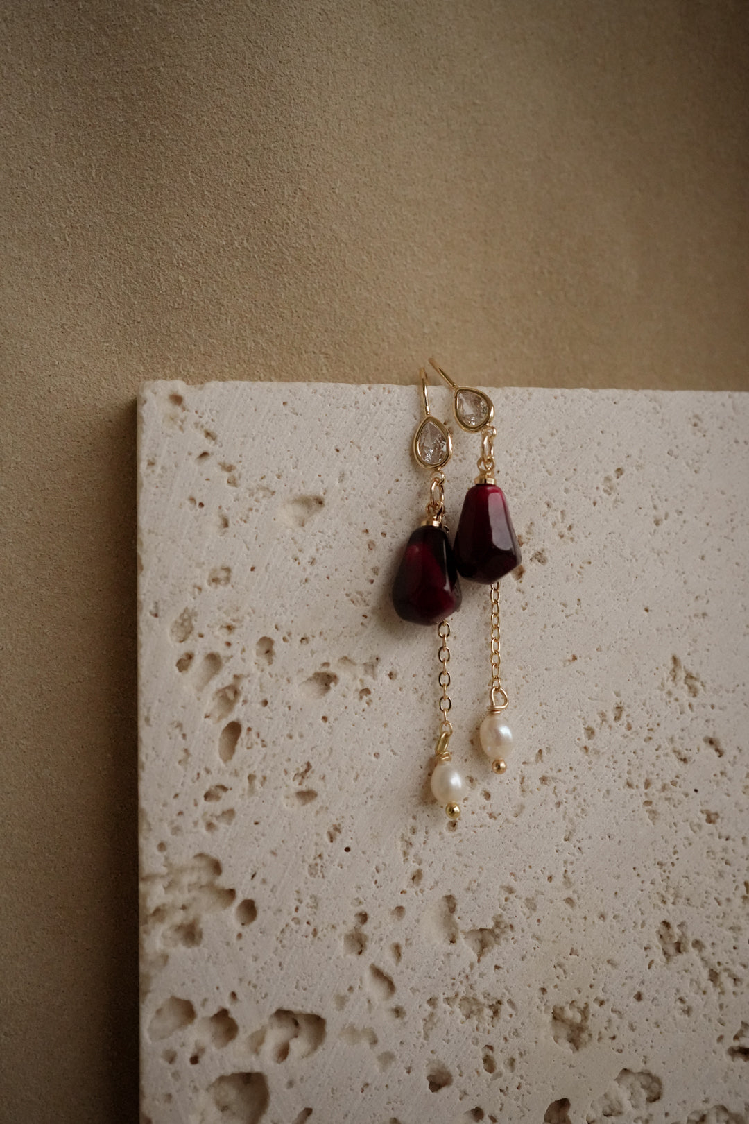 EDEN POMEGRANATE Bejewelled Dangles