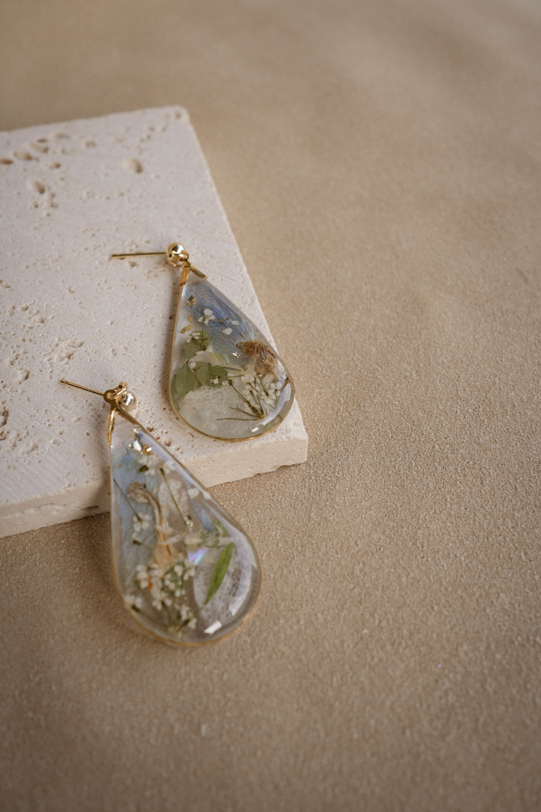 EDEN Bouquet Dangles in Larkspur Blue