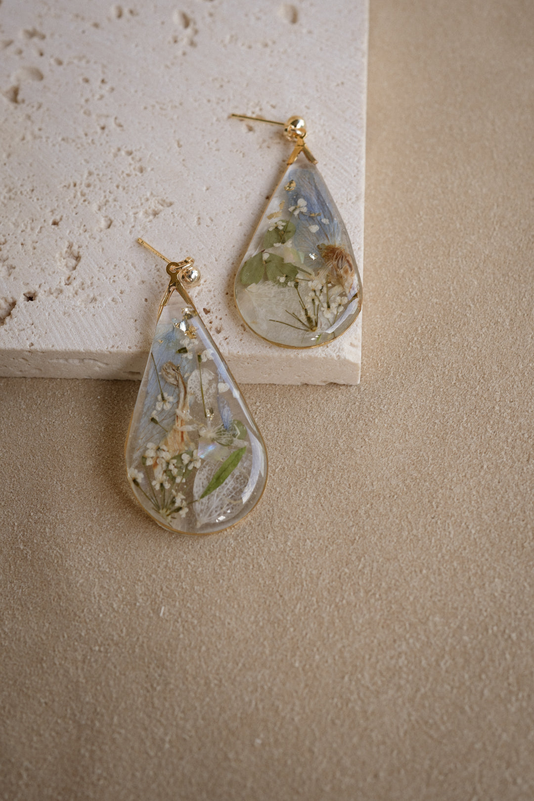 EDEN Bouquet Dangles in Larkspur Blue