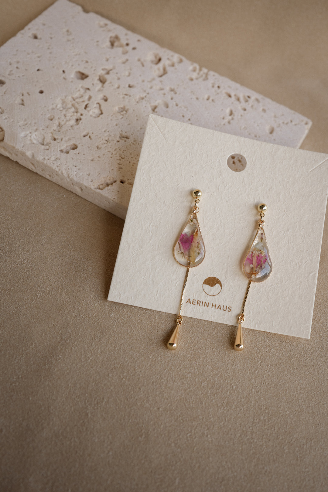 EDEN Raindrop Dangles in Fuchsia