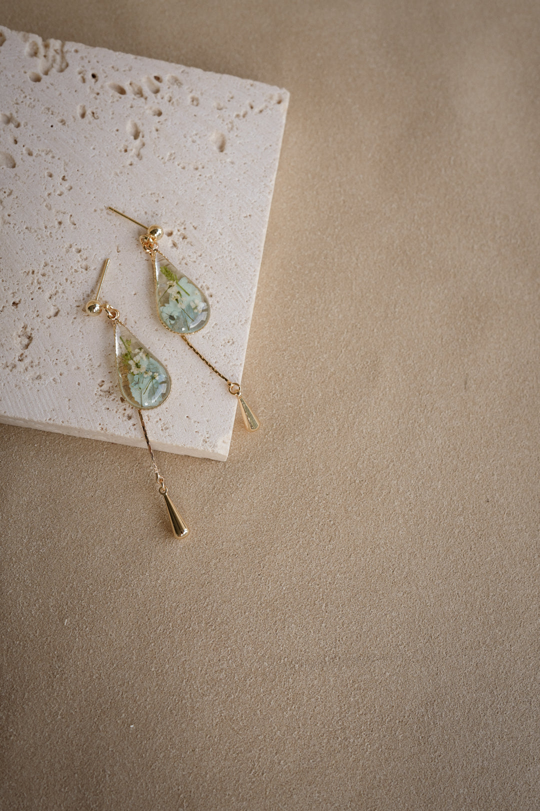 EDEN Raindrop Dangles in Robin Blue