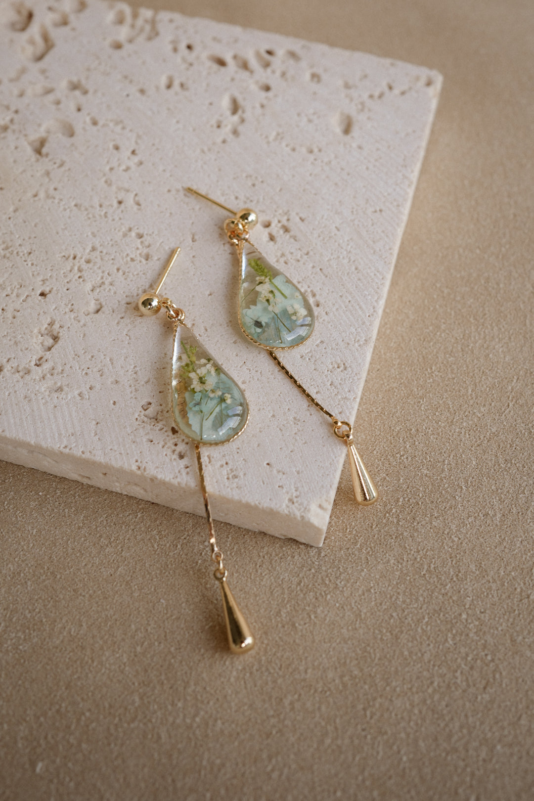 EDEN Raindrop Dangles in Robin Blue