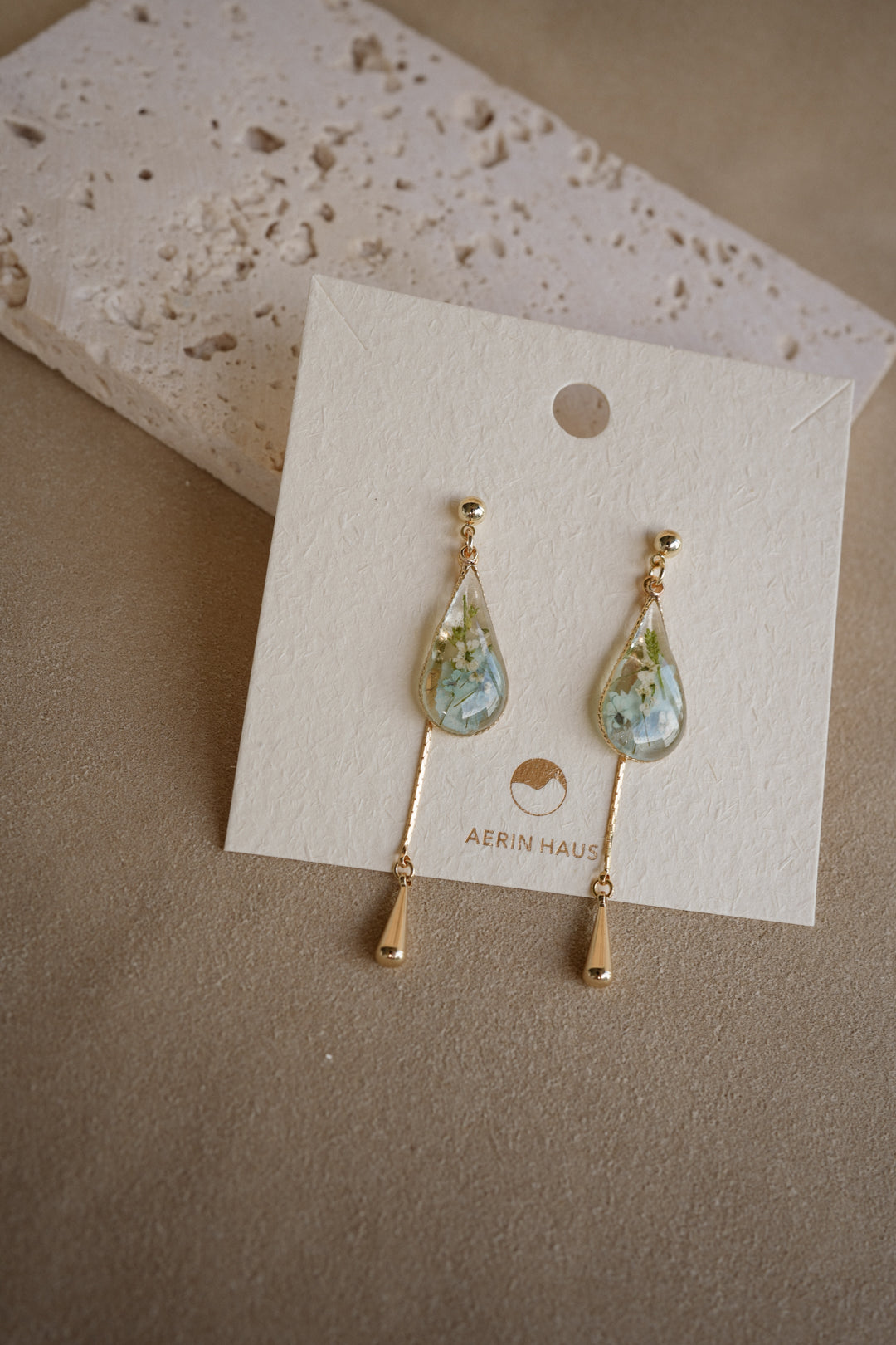 EDEN Raindrop Dangles in Robin Blue