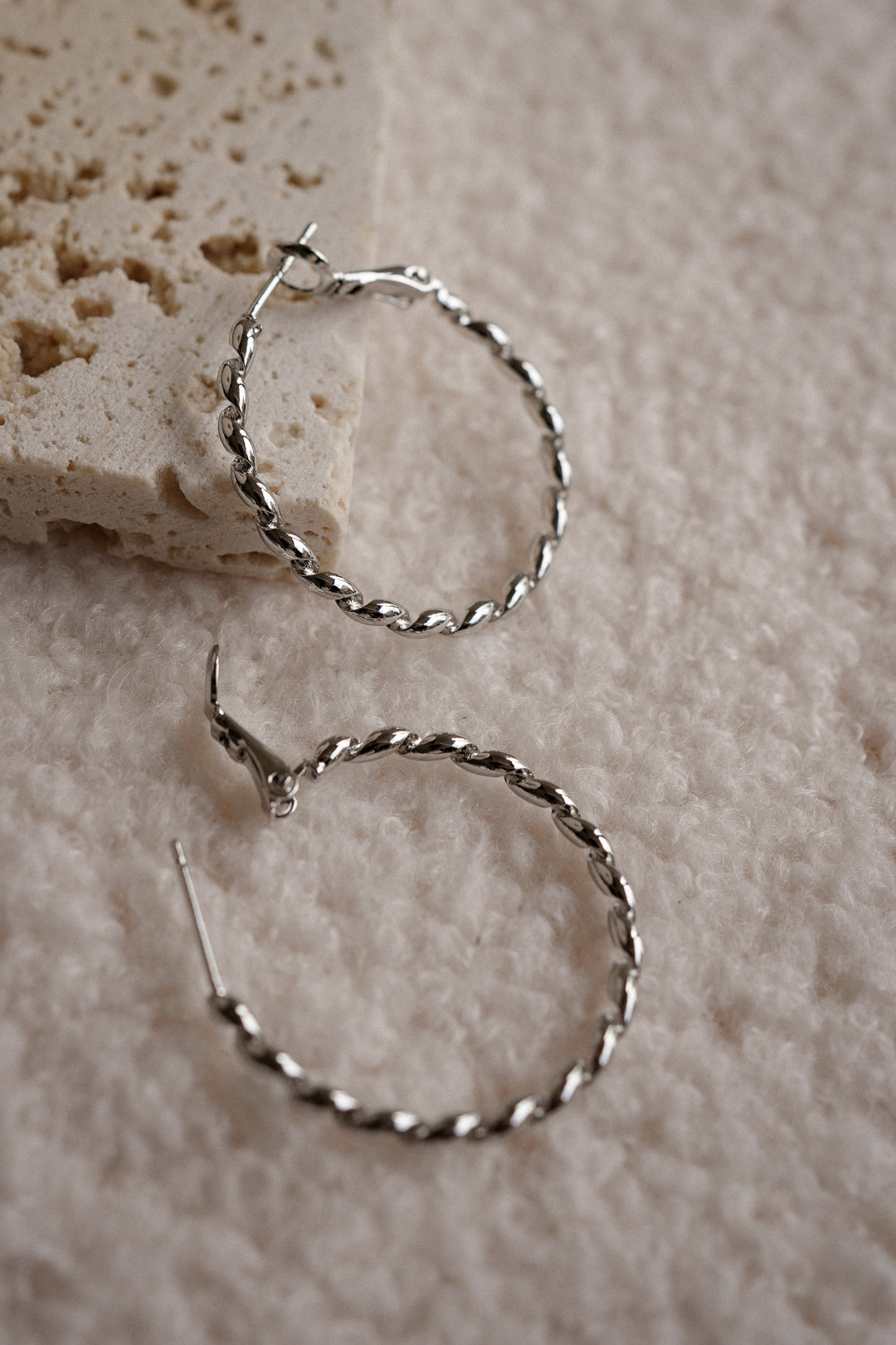 TINY TWIRLS Hoop Earrings