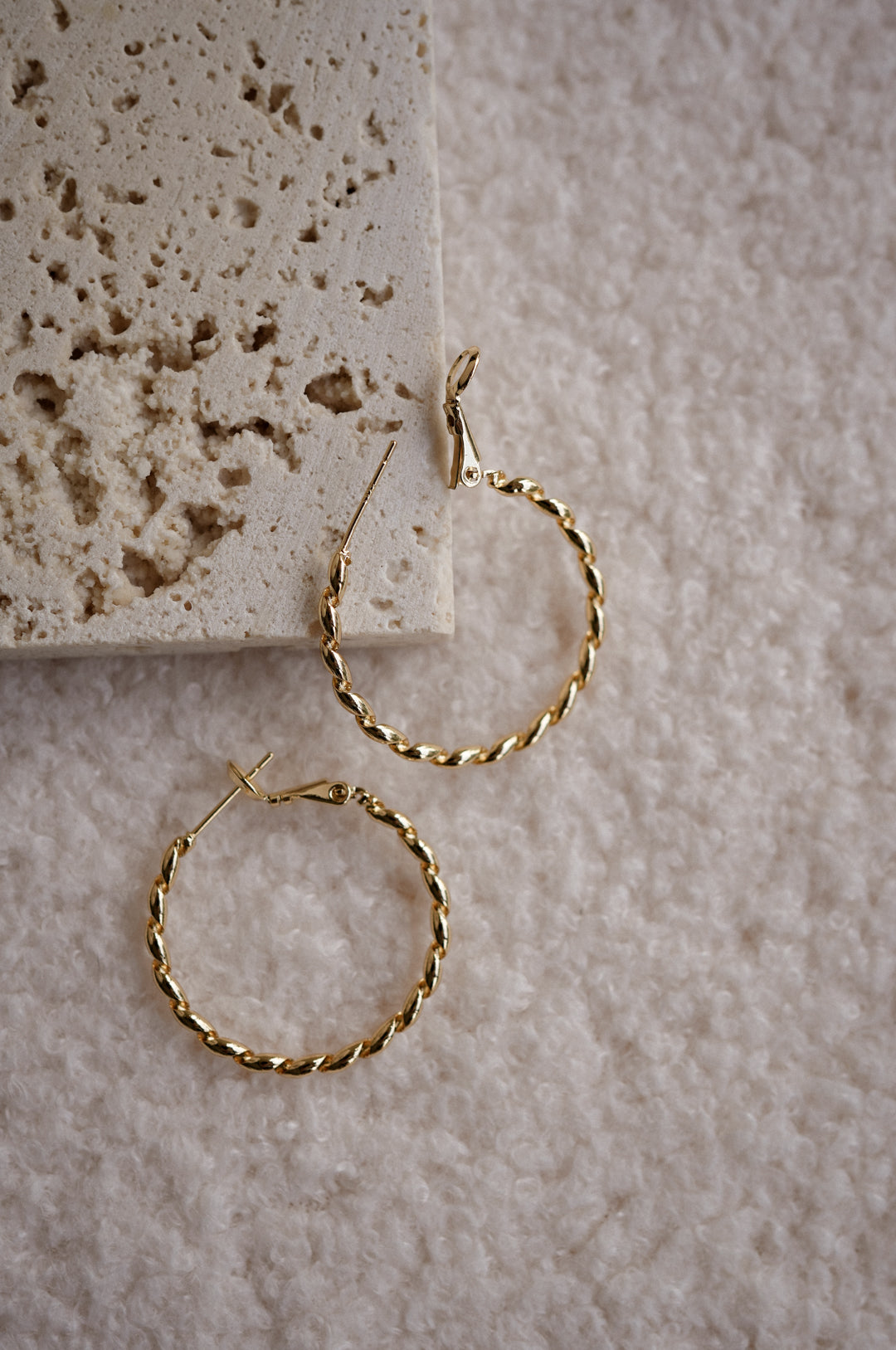 TINY TWIRLS Hoop Earrings