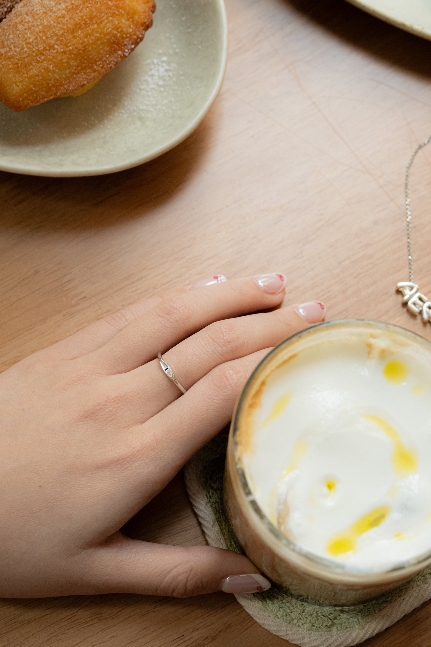 SLOWER Initials Ring