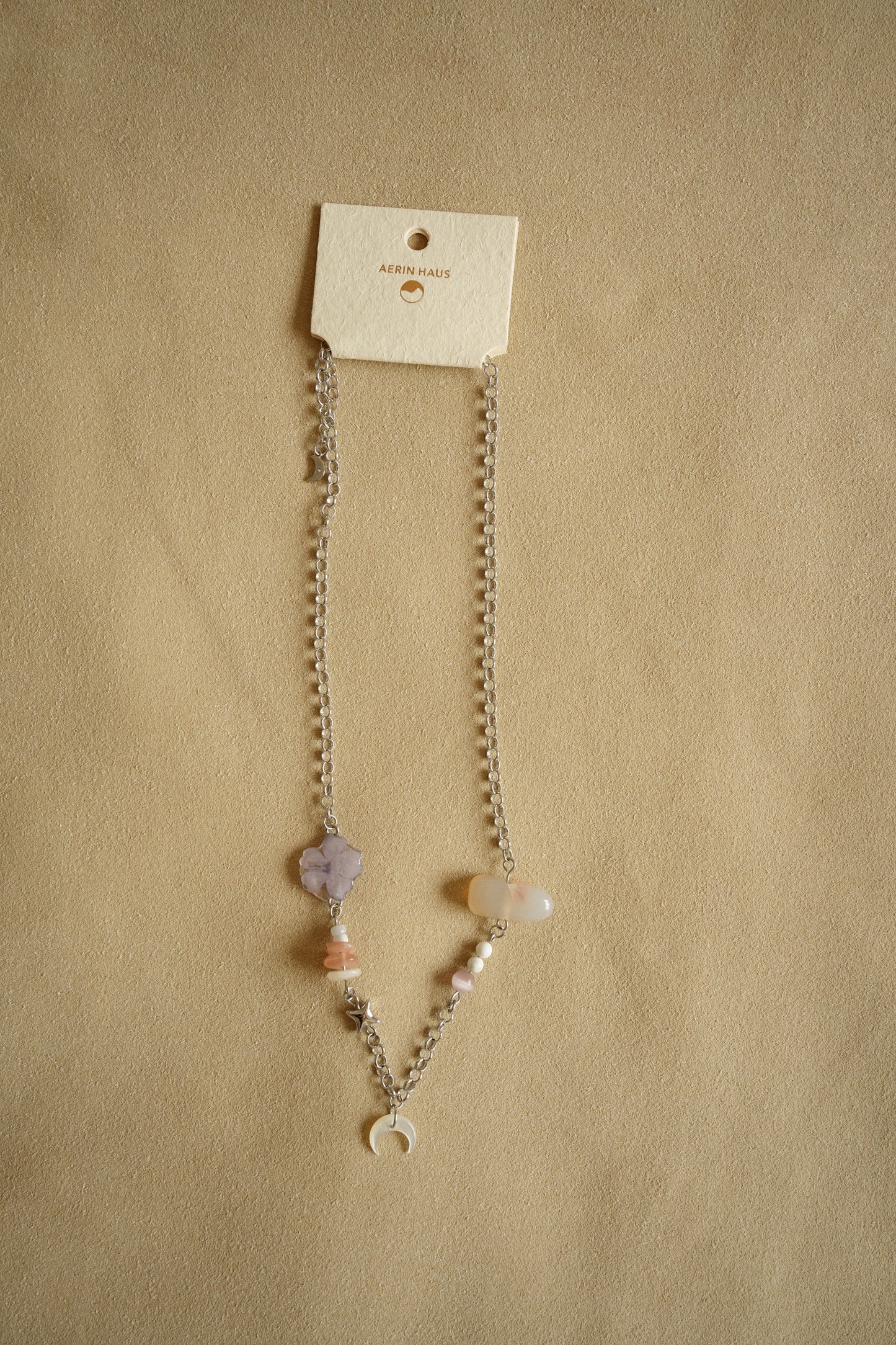 Sakura Moon Crystal Necklace