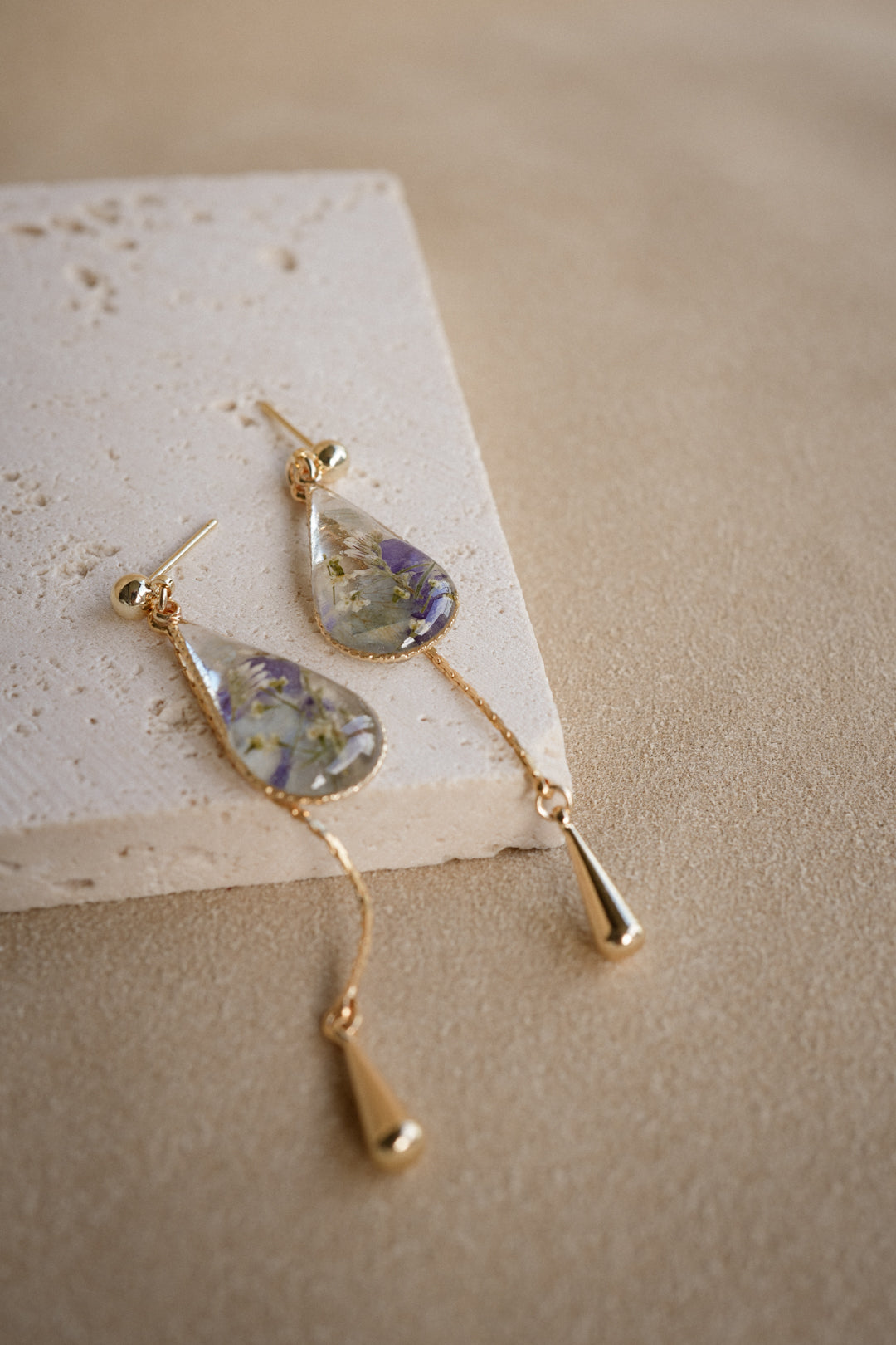 EDEN Raindrop Dangles in Regal Blue