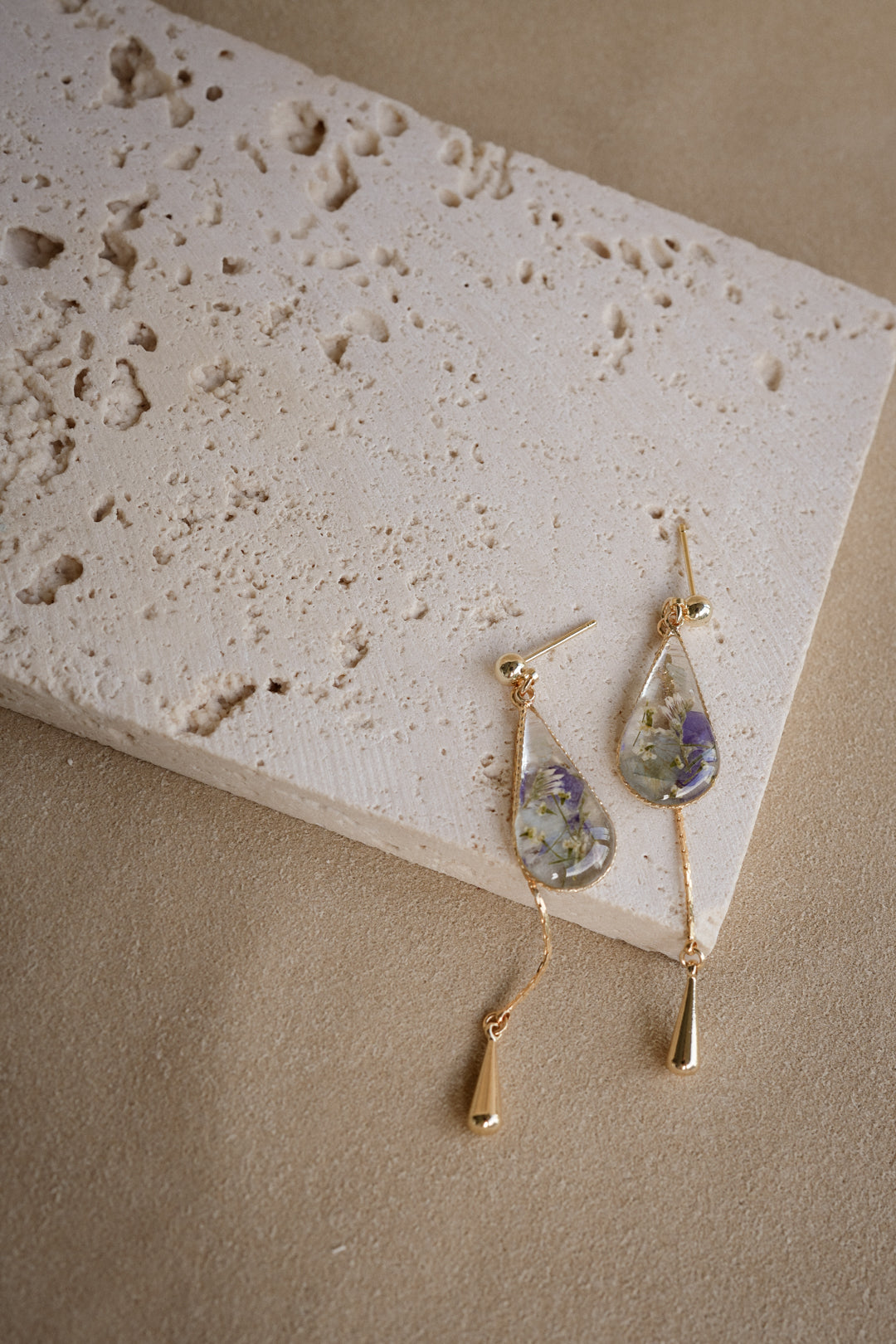 EDEN Raindrop Dangles in Regal Blue