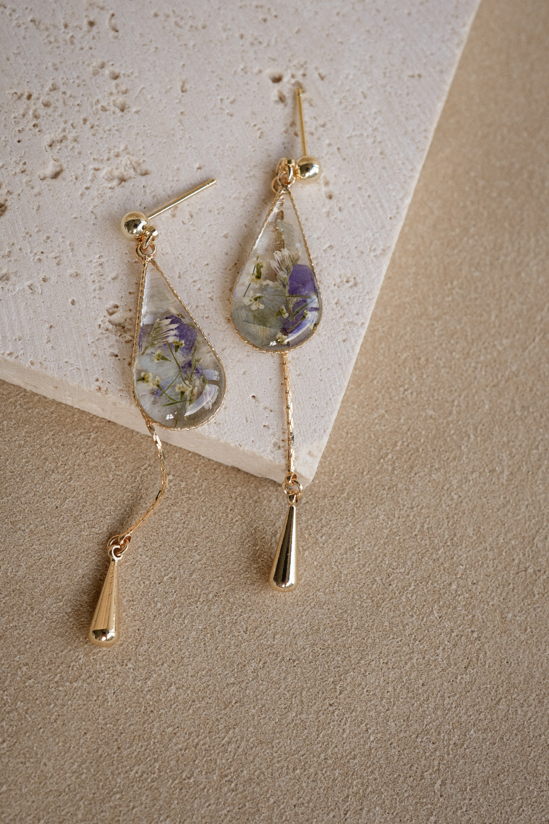 EDEN Raindrop Dangles in Regal Blue