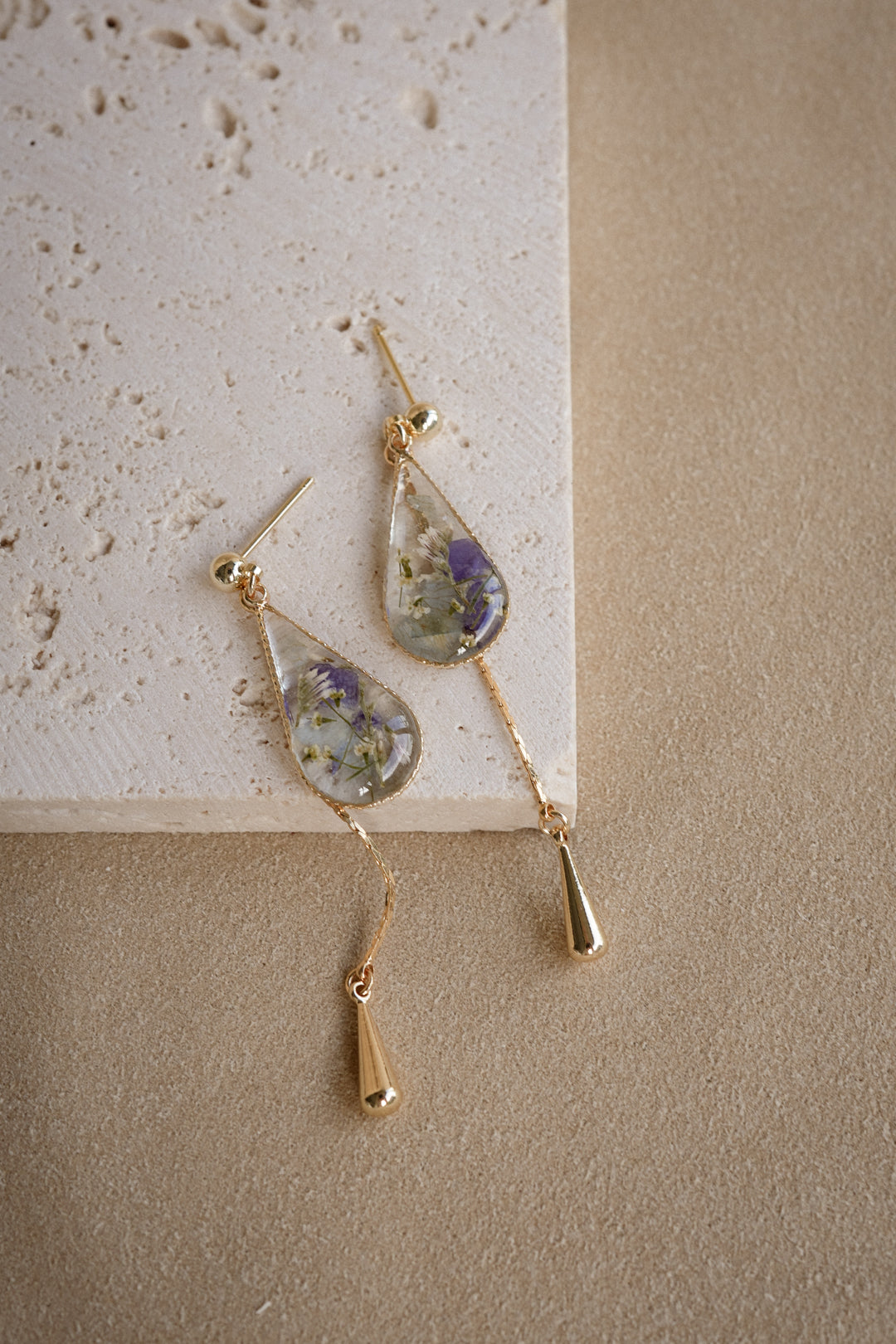 EDEN Raindrop Dangles in Regal Blue