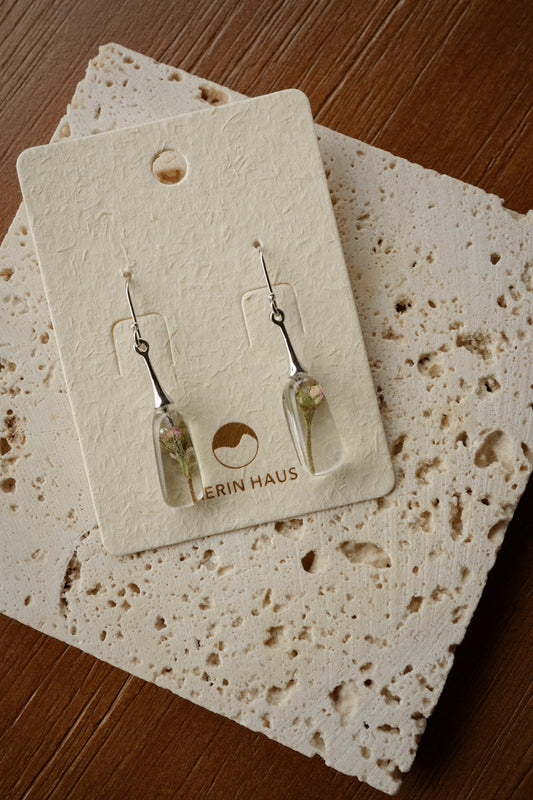 Wine Bottle Nude Rose Dangles