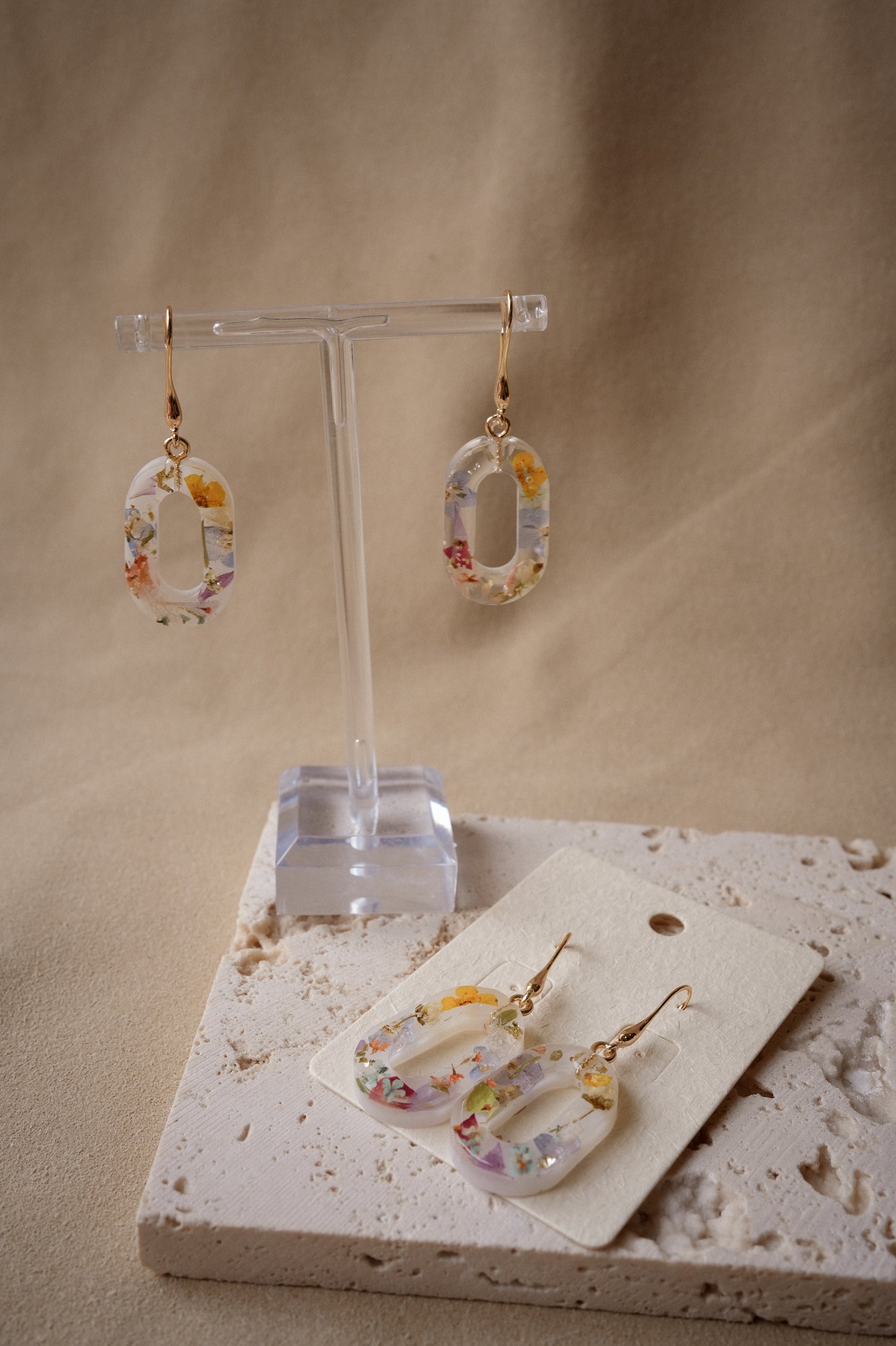 FAITH Floral Hook Earrings