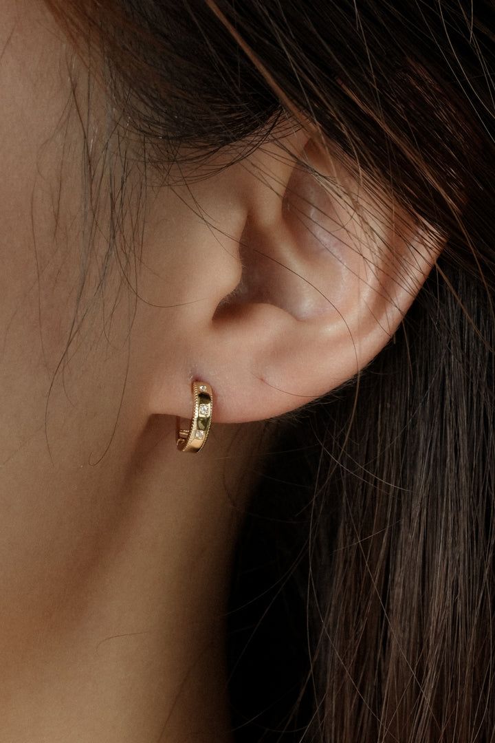 Trinity Hoop Earrings