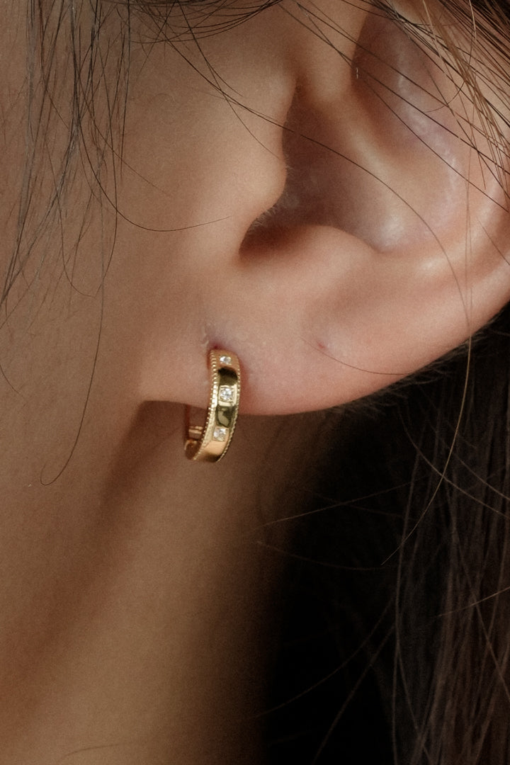Trinity Hoop Earrings
