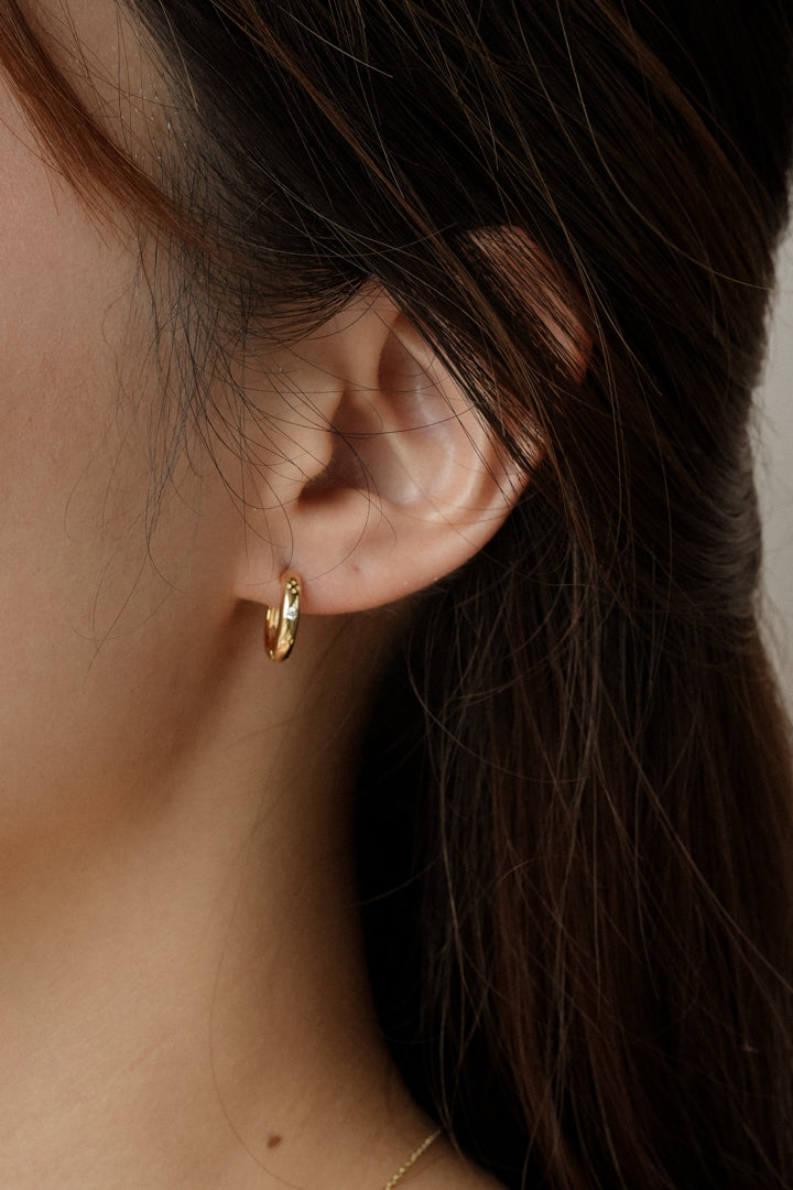 Clover Sparkle Hoop Earrings