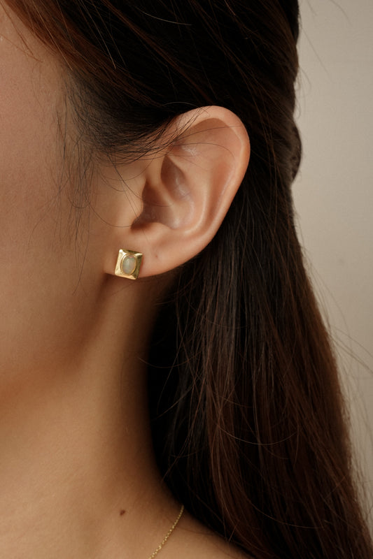 Opal Framed Studs