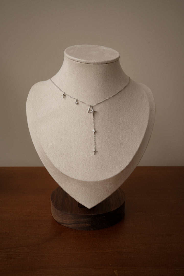 Cascading Stars Drop Necklace