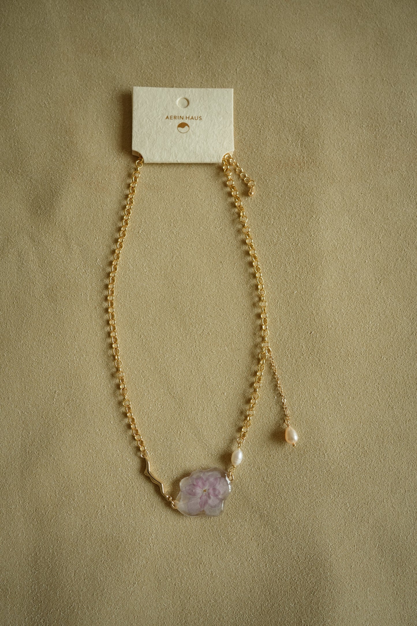 Romantic Hydrangea Chain Necklace