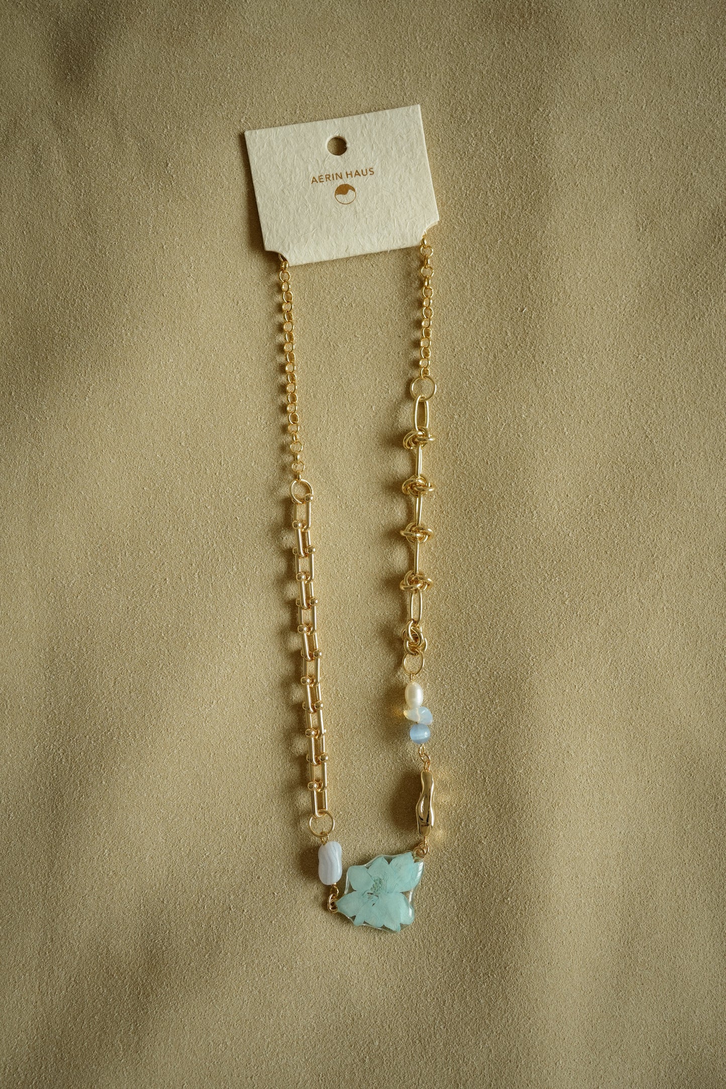 Cerulean Delphi Chain Necklace