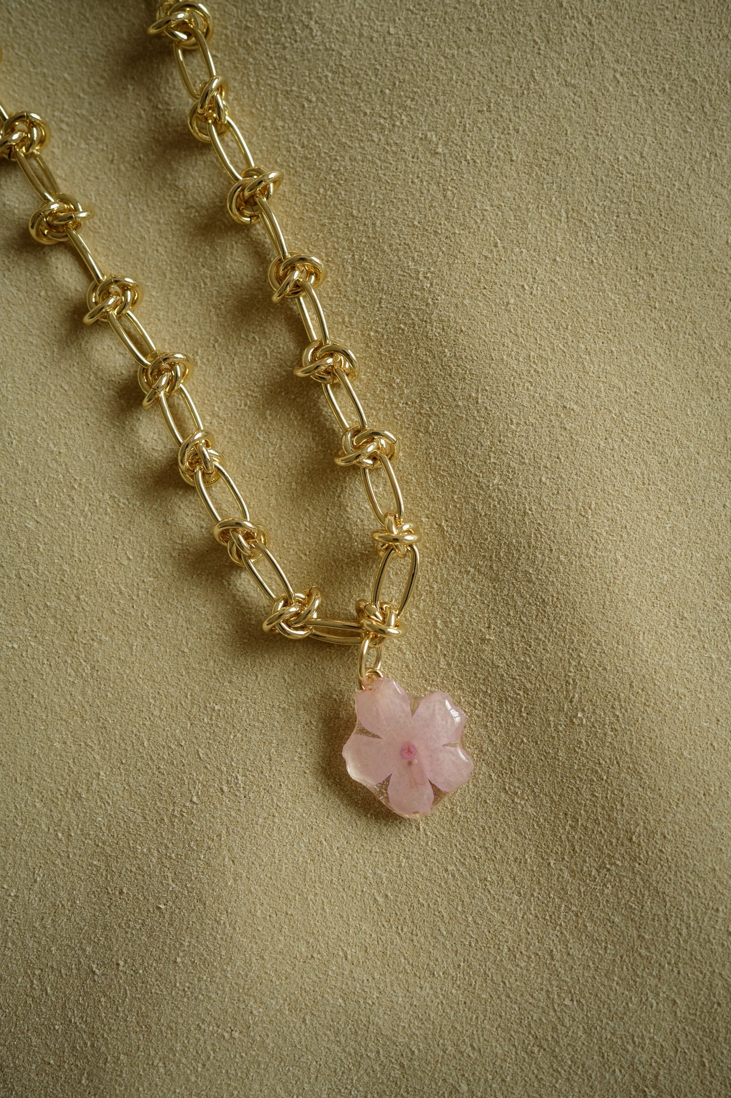 Sakura Knot Chain Necklace