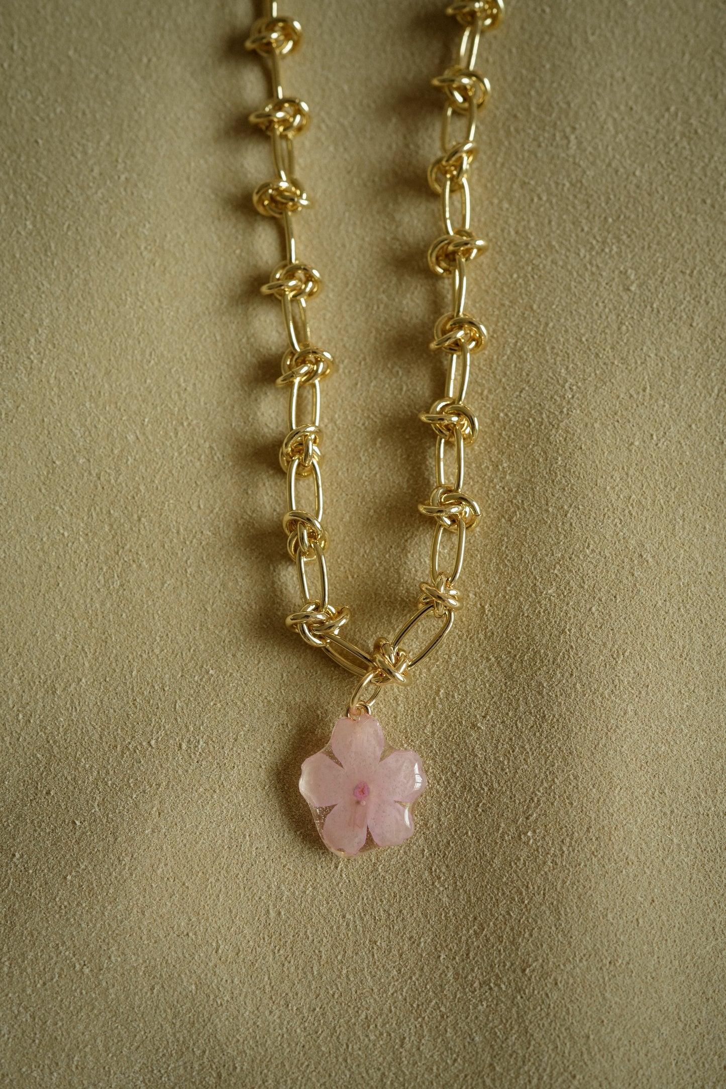 Sakura Knot Chain Necklace