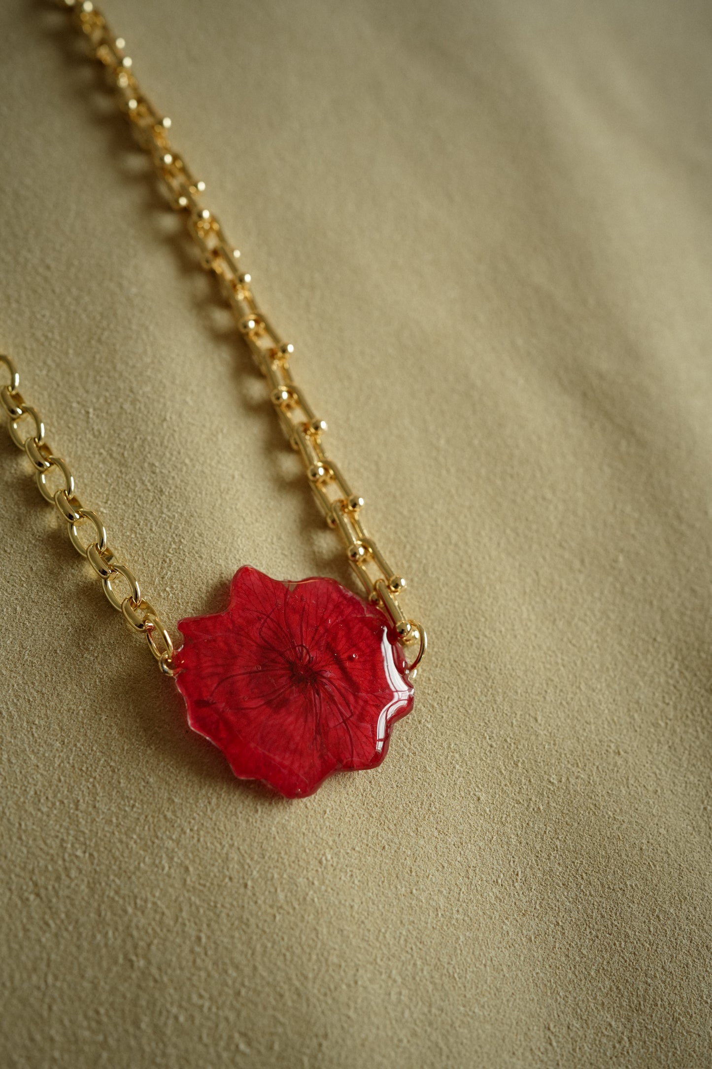 Cherry Blossom Dual Chain Necklace