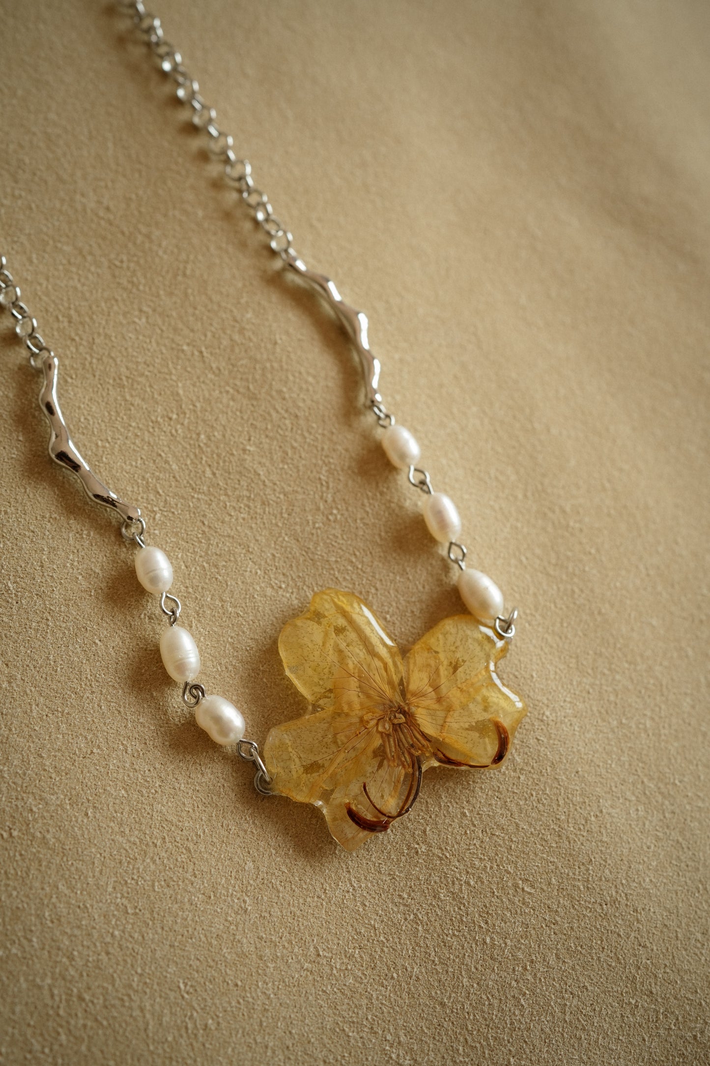 Cassia Pearl Chain Necklace