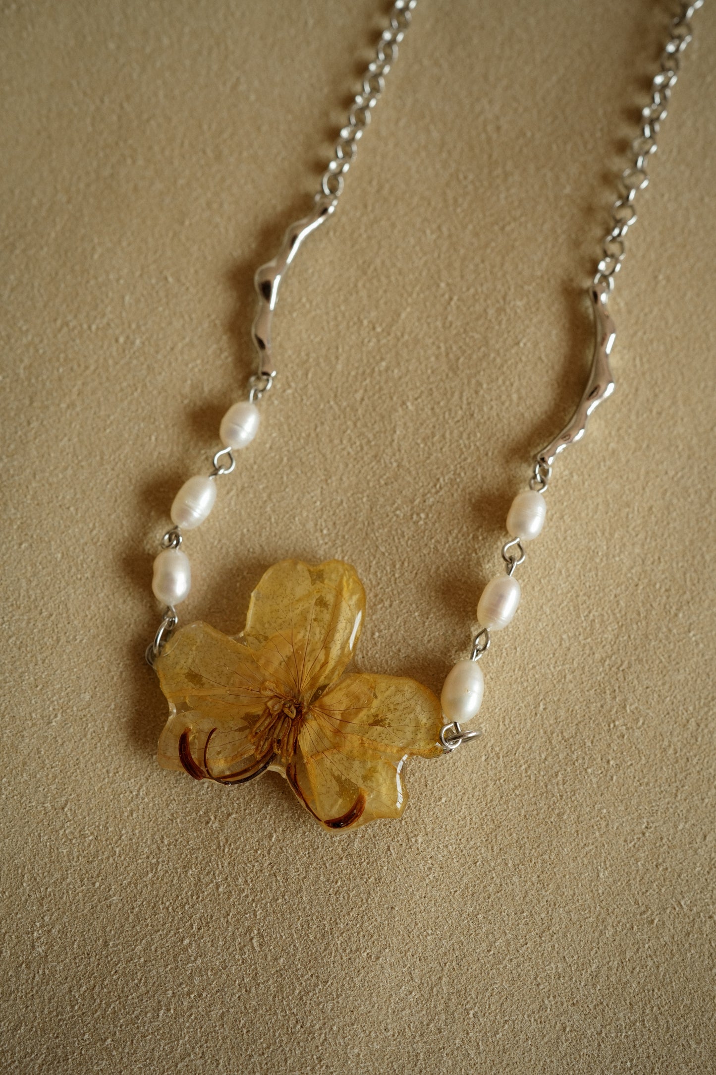 Cassia Pearl Chain Necklace