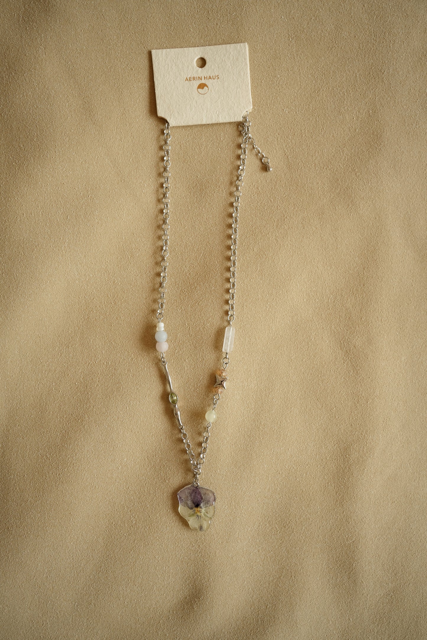 Celestial Pansy Necklace