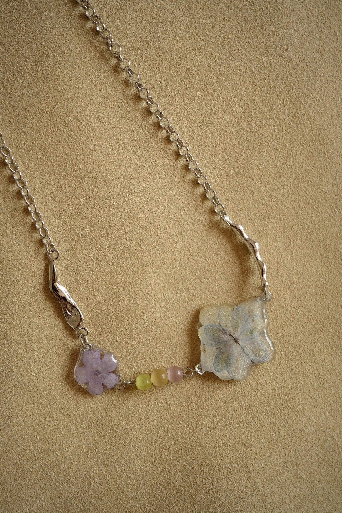 Sakura Hydrangea Amuse Necklace