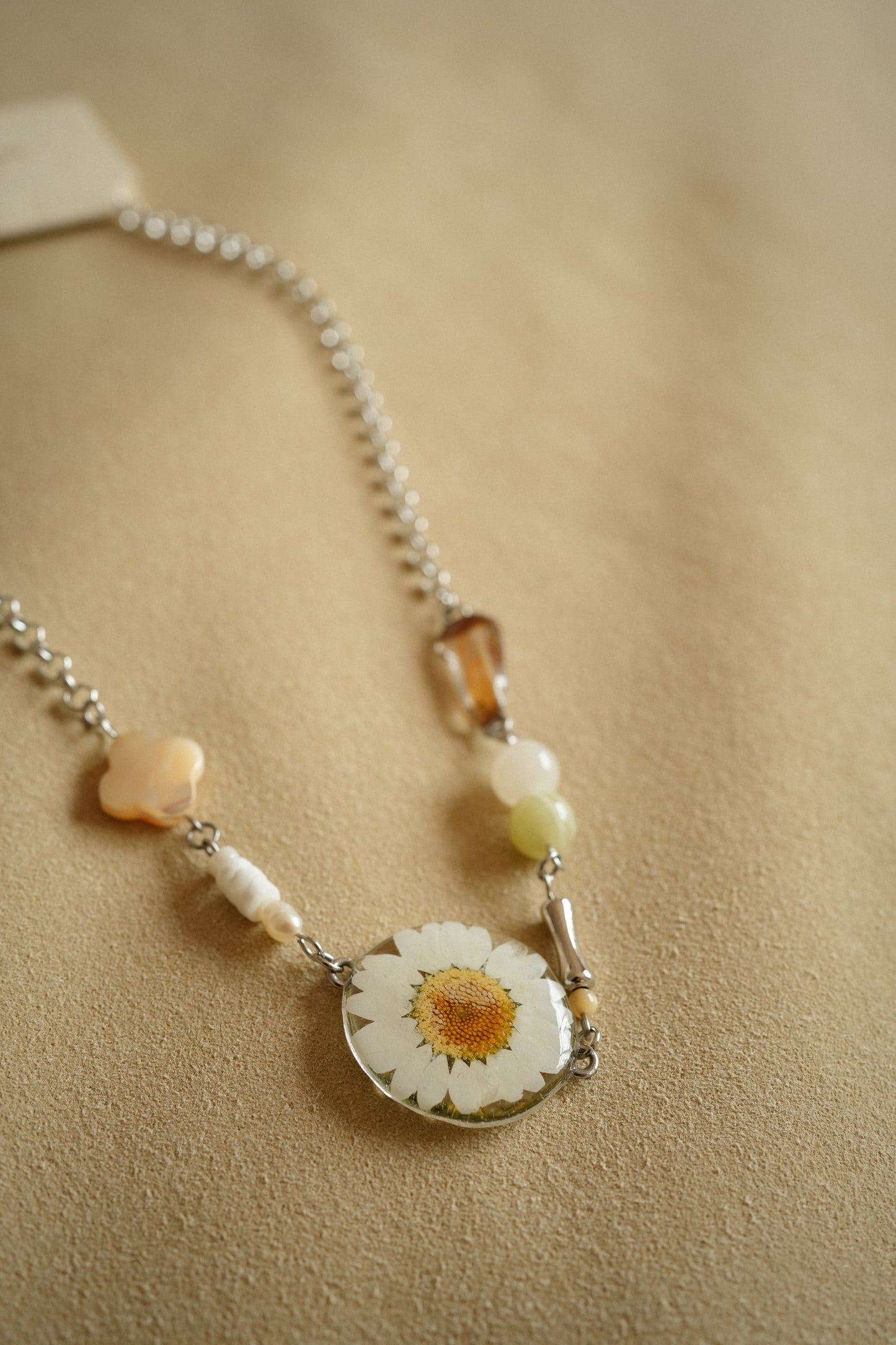 Woodlands Daisy Shroom Necklace