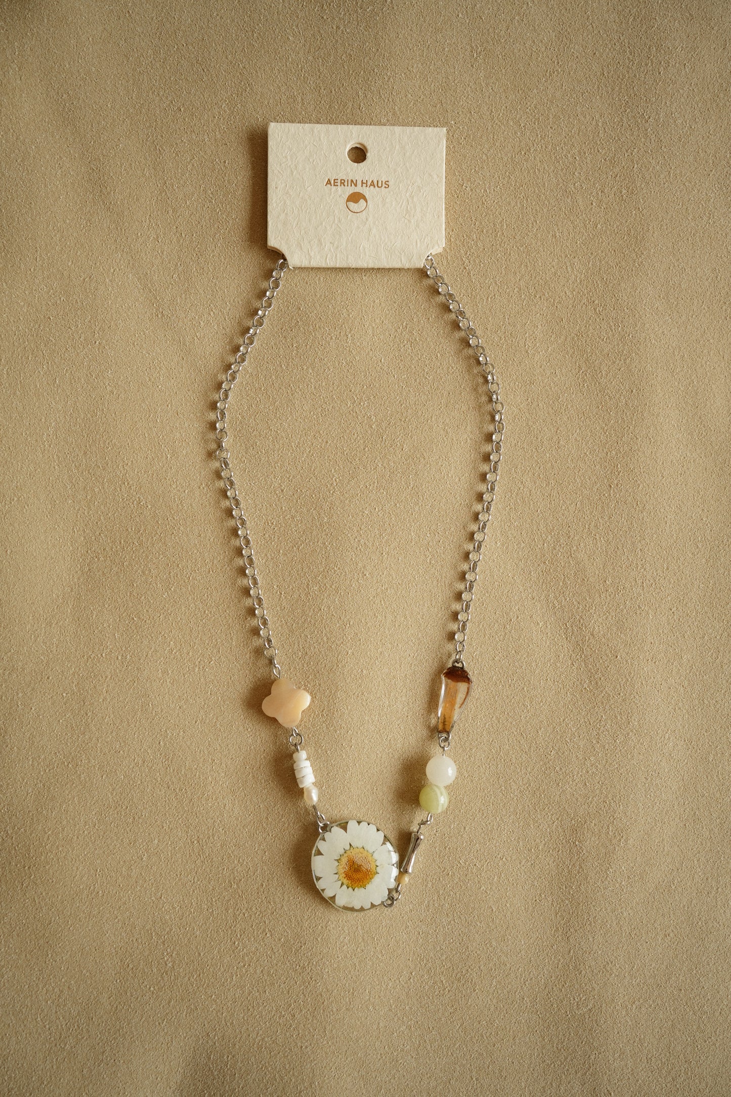 Woodlands Daisy Shroom Necklace