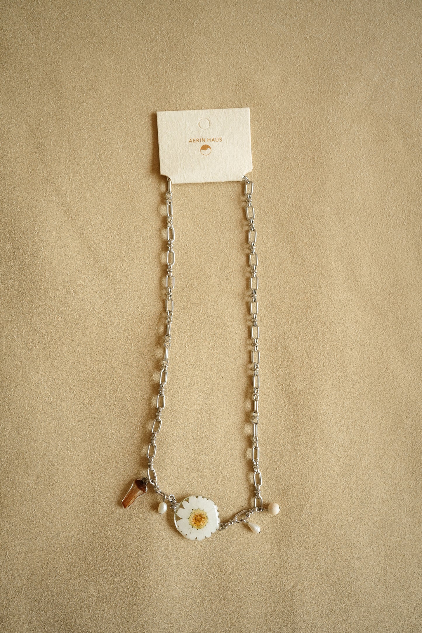 Daisy Shroom Beaded Necklace