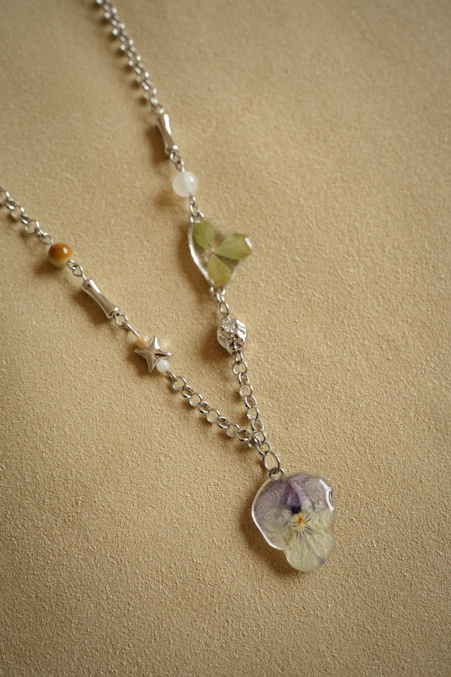 Stellar Pansy Necklace