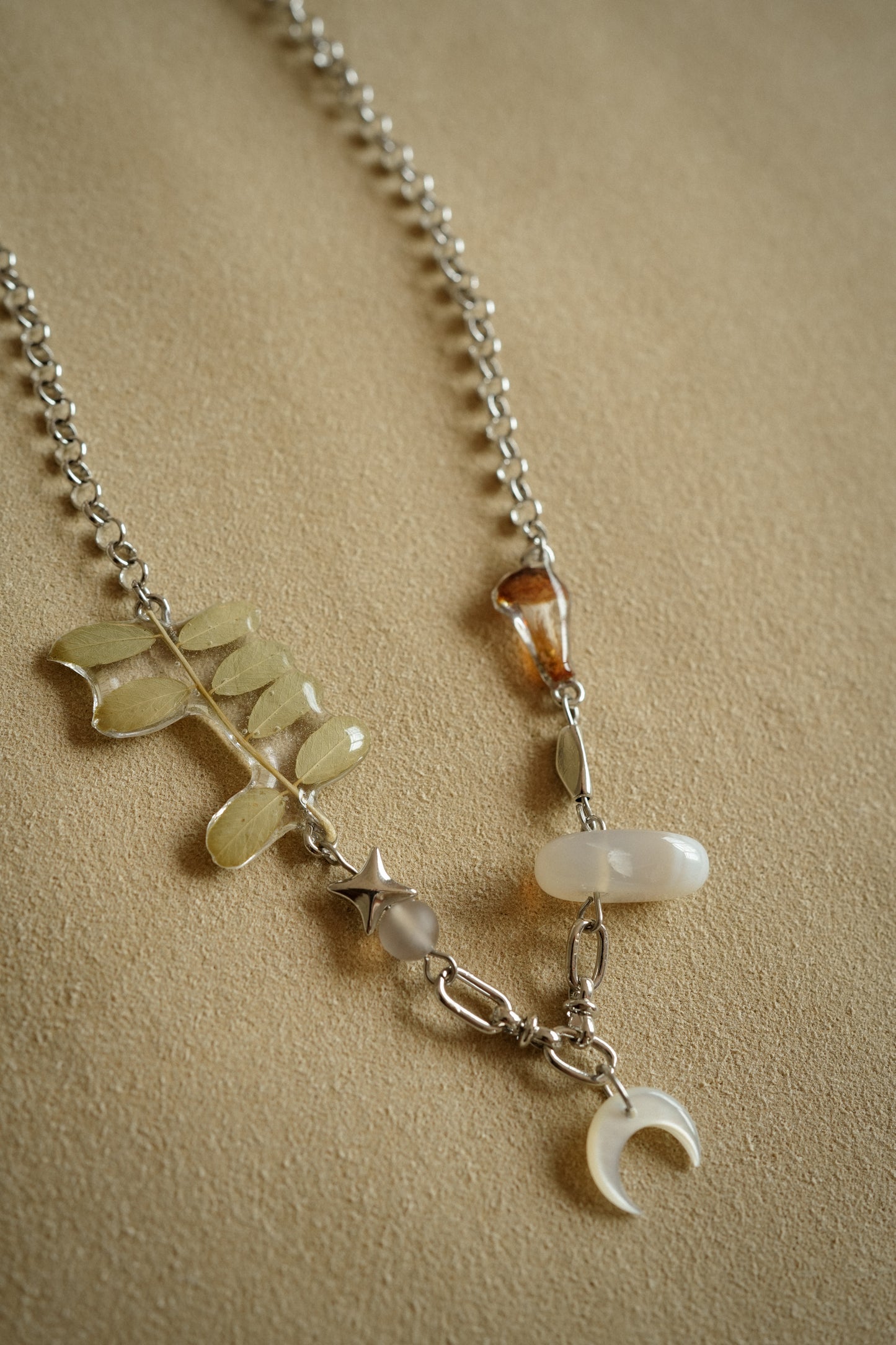 Mushroom Moon Necklace