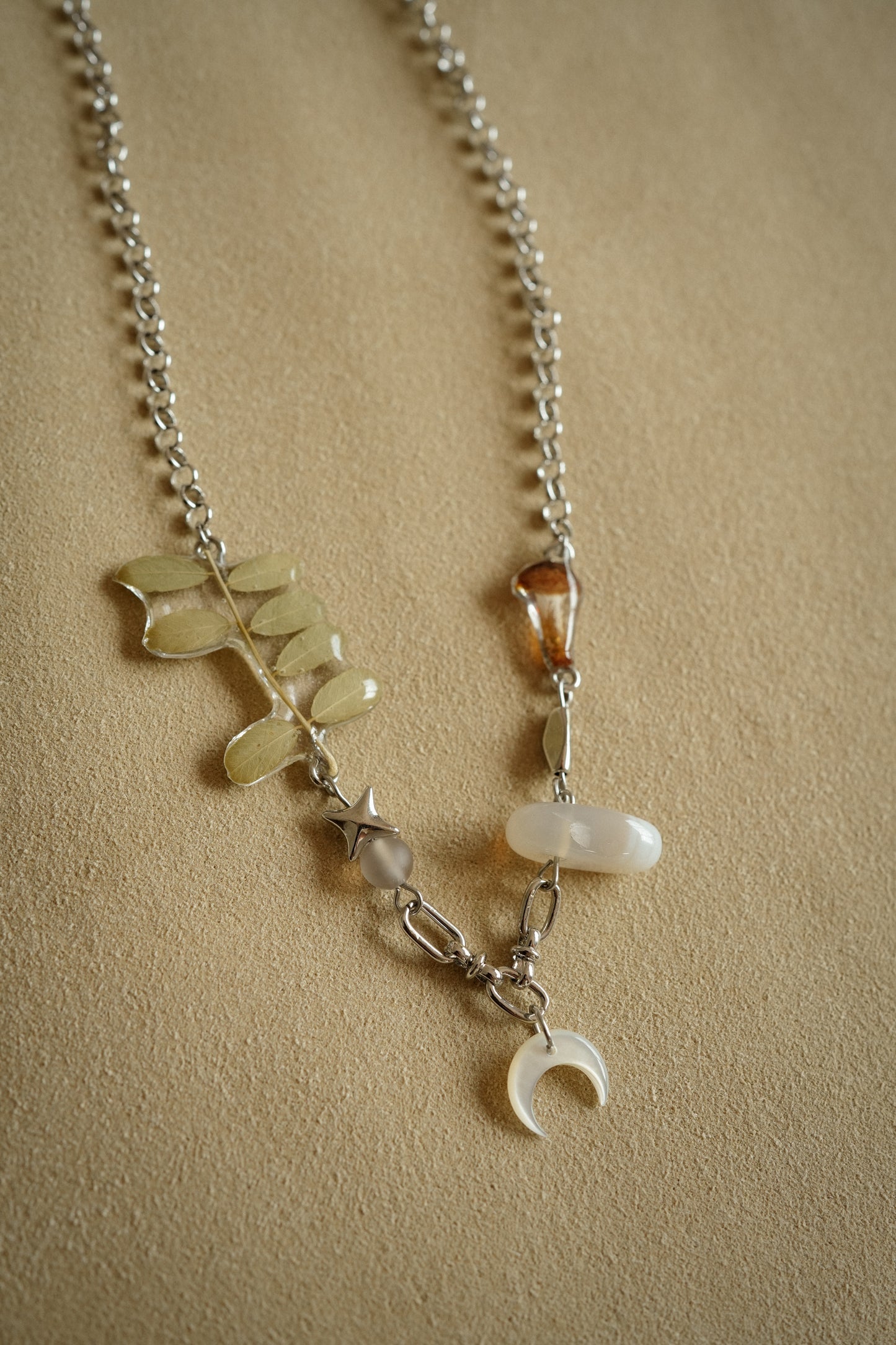 Mushroom Moon Necklace