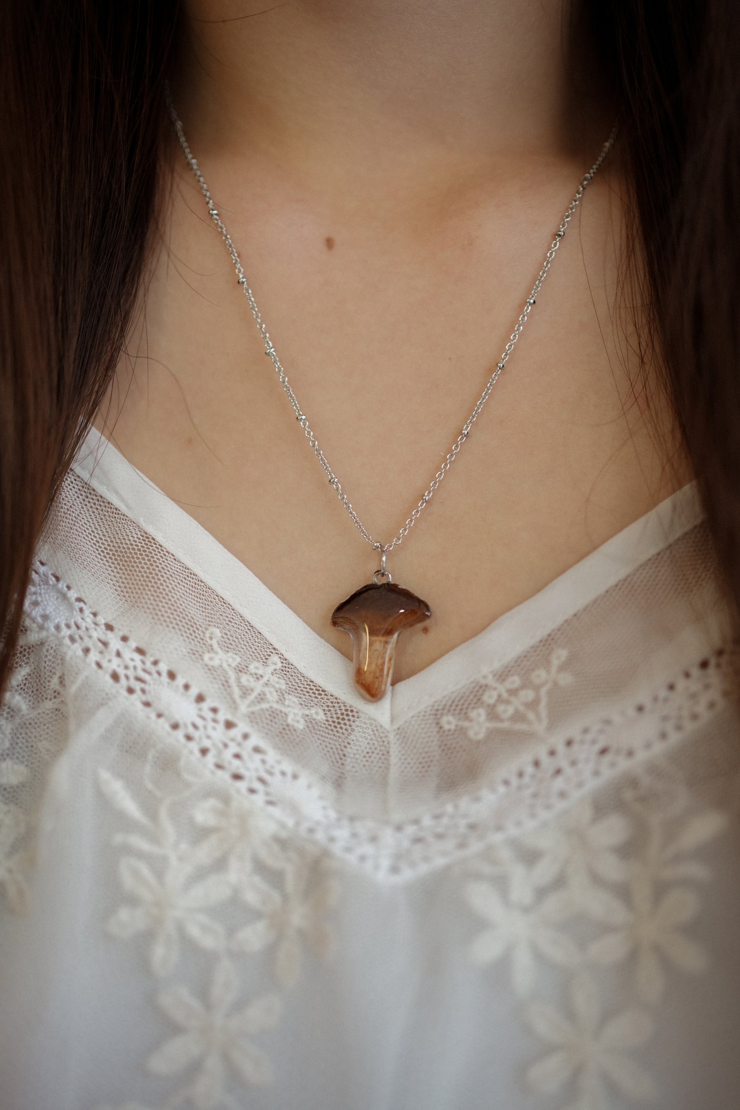 Solo Mushroom Necklace