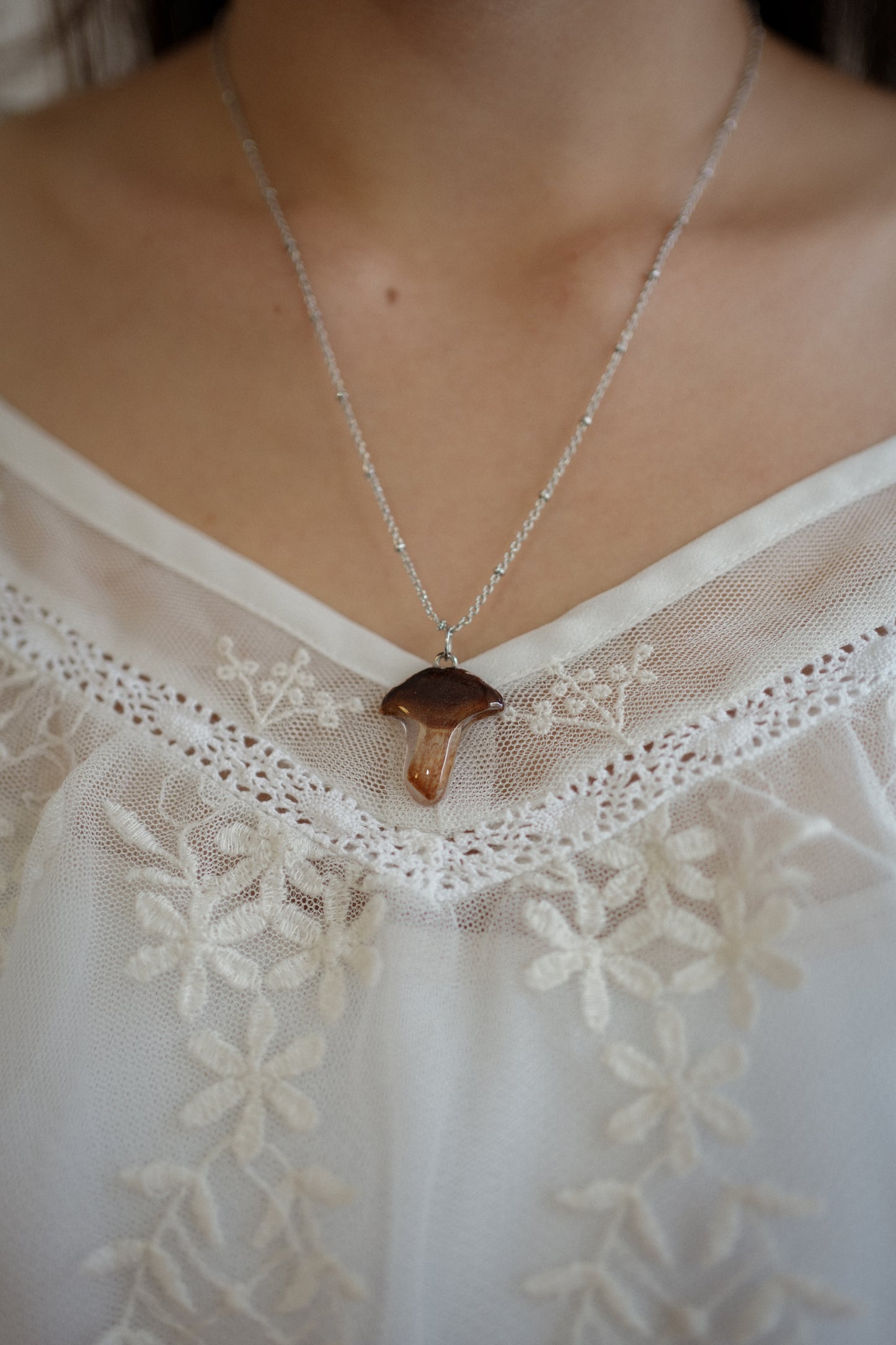 Solo Mushroom Necklace